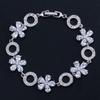 S0125 Small Fresh Flower Hand Jewelry, Full Of Zircon Bracelets, Multi-Color Optional