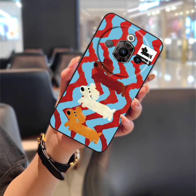 Anti-dust Cute Phone Case For ZTE Nubia Focus Pro 5G Soft Case Cartoon Back Cover Silicone Animals Waterproof Protective
