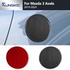 Real Soft Carbon Fiber Sticker For Mazda 3 Axela      2024 2025 LHD RHD Car Fuel Tank Cap Trim Accessories
