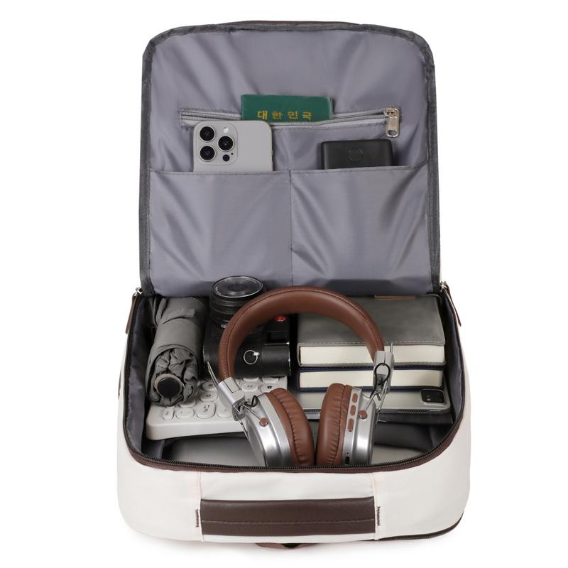 Sac à dos pour voyages d'affaires Femmes et Hommes Sac pour ordinateur portable 15,6 pouces avec USB Grande capacité Sacs à dos de voyage pour avion
