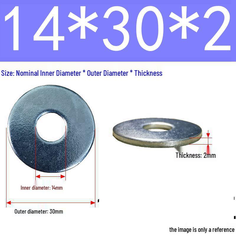 Galvanized Flat Metal Washer Spacer M3-M60