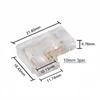 5Pcs/Set Transparent L-Shaped Corner LED Strip Connector  For 5mm 8mm 10mm 2/3/4pin FOB Tape Light