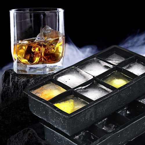 Silicone Ice Tray for Large Ice, Long-Lasting Ice, 5cm, Square Ice, Round Ice, Clear Ice Maker, Container with Lid, Rock Ice, Small Ice Maker, Soft Ic