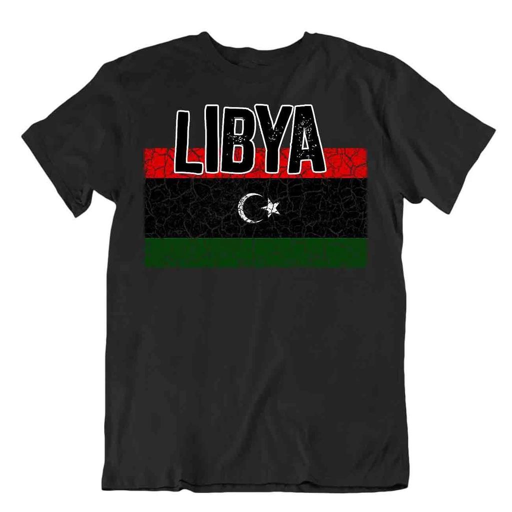 Flag T-Shirt Libya Fashion Country Souvenir Gift Tee Pride Logo