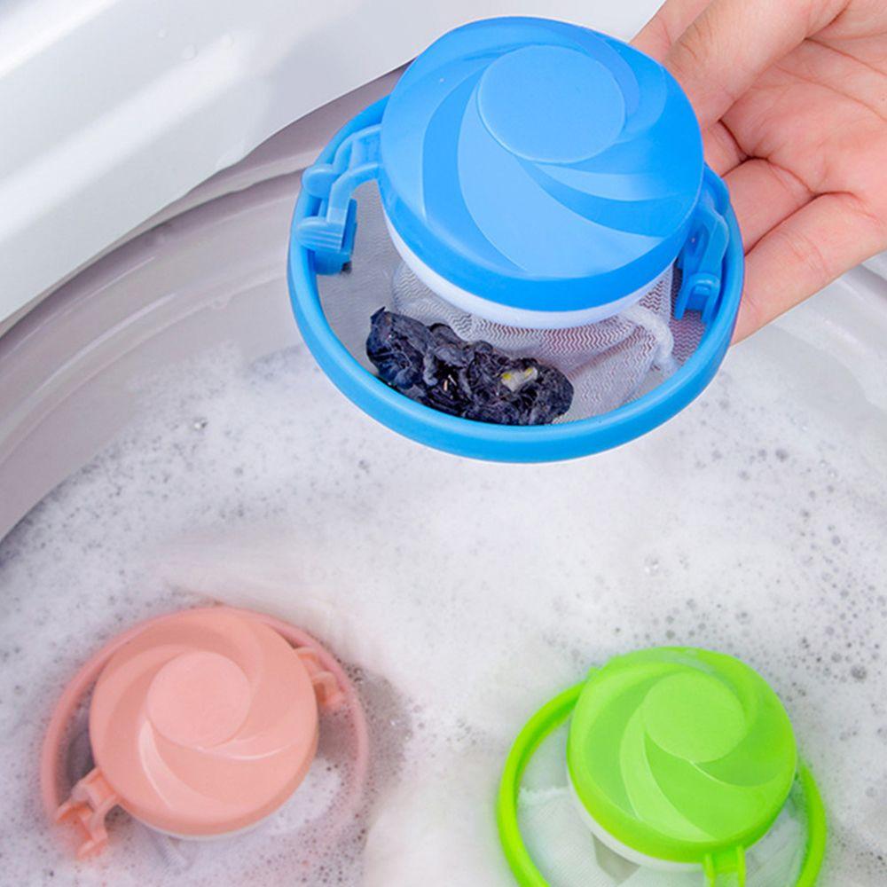 

Mesh Pouch Floating Lint Hair Catcher Laundry Filter Bag Filter Mesh Bag Cleaning Laundry Ball рожевий