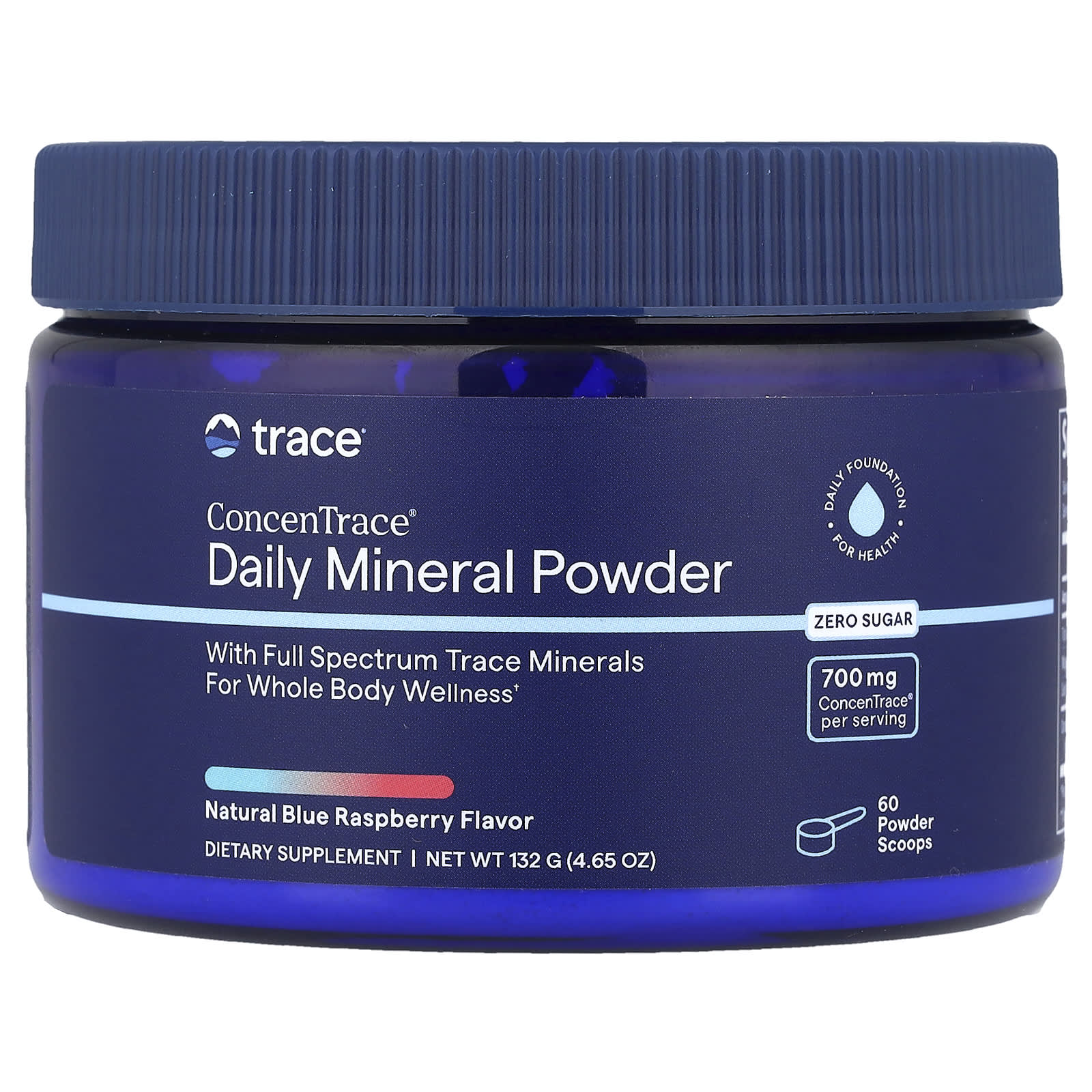 

Trace, ConcenTrace® Daily Mineral Powder, Blue Raspberry, 4.65 oz (132 g)