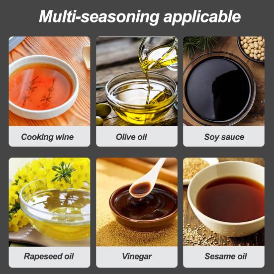 250ML Oil Spray Bottle Transparent Design Olive Oil Sprayer Glass Oil Mister for Kitchen Cooking BBQ