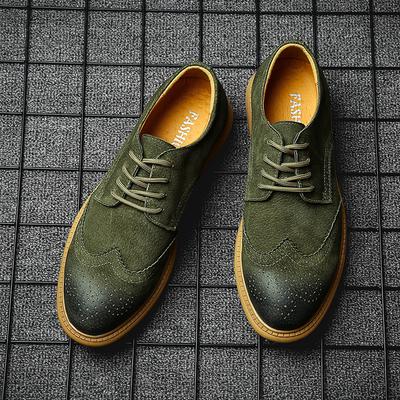 Fashion Classic Black Men's Brogue Shoes British Style Anti Slip Soft Sole High-end Banquet Dress Shoes Interview Men's Business Shoes