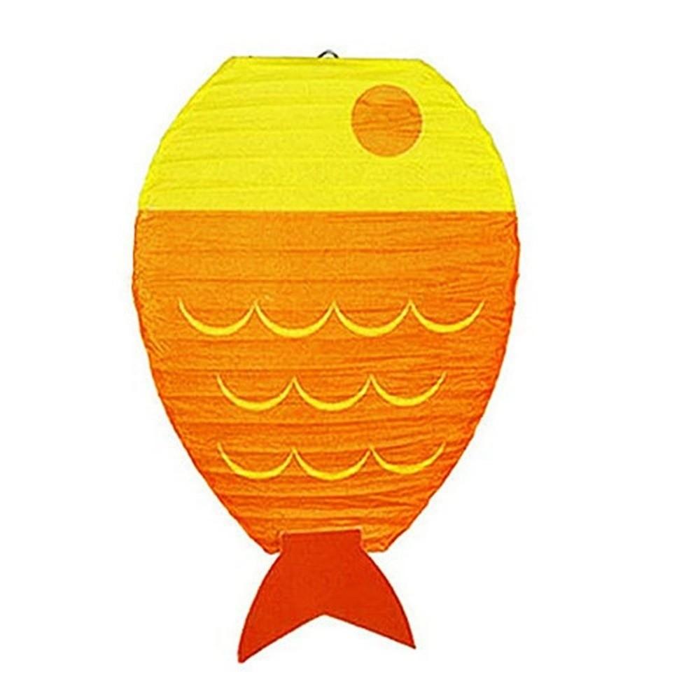 Lanterna di Carta Portafortuna a Forma di Pesce Carino per Matrimonio Decorazione con Luce di Candela Forniture per Feste