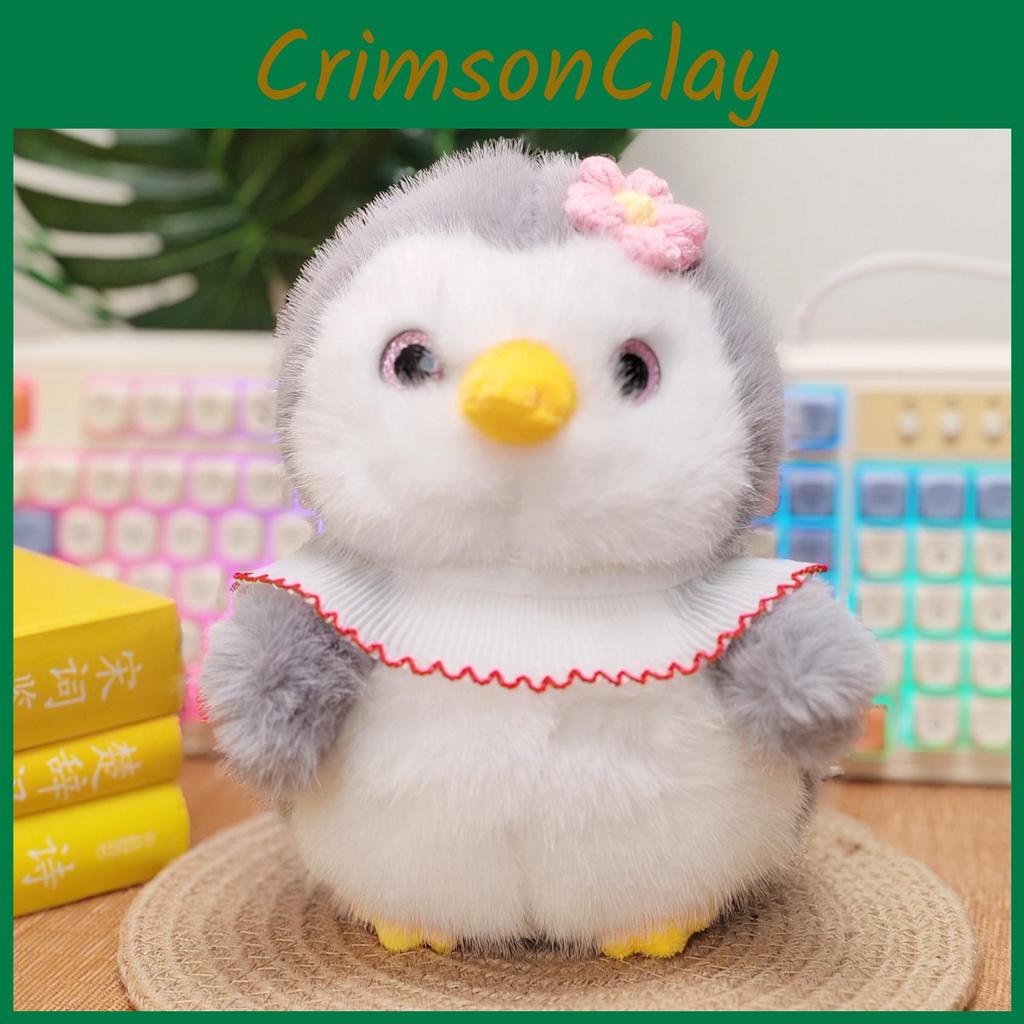 Penguin Scarf Hat Design Animal Playful Toy Couple Plush Toys Room Decoration