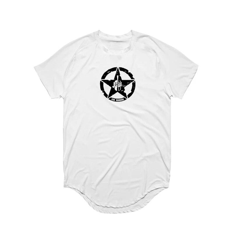 Muscleguys Men Mesh Breathable Fitness T-shirt Casual Sportswear Short Sleeves O-Neck