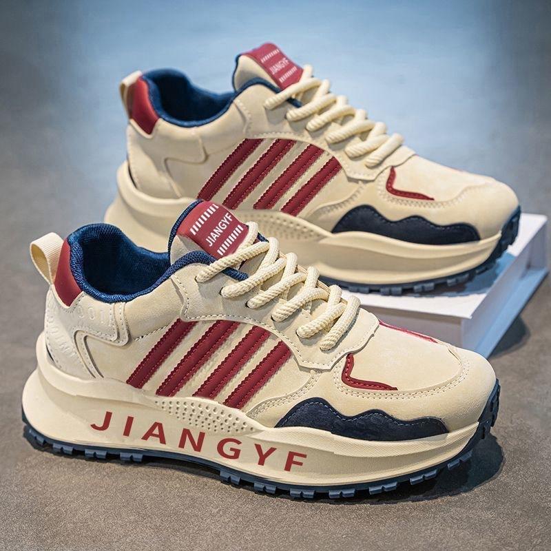 

2025 New Men s Shoes Four Seasons Versatile Fashion Thick Bottom Lightweight and Comfortable Dad Shoes Casual Sports Running Trendy Shoes 44