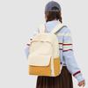 Solid Color Men's And Women's Backpack Student Large Capacity Schoolbag