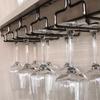 Stainless Steel Hanging Wine Glass Rack for Upside-Down Storage