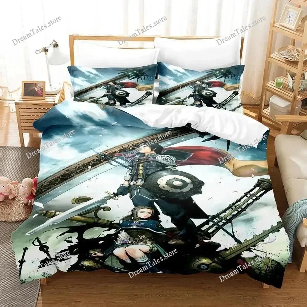 The Last Remnant Bedding Set Cartoon Anime Adult Kid Bedroom Duvetcover Sets 3D Kawaii Quarto Masculino Twin Set Luxury Gift