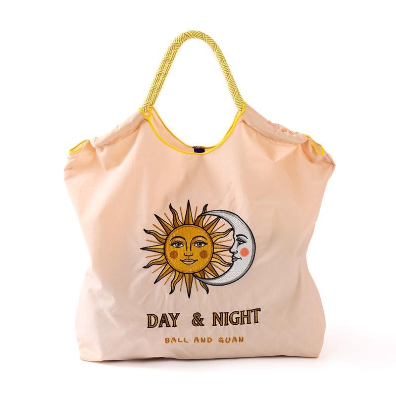 Nylon handbag bag new embroidered large capacity ball chain shoulder tide messenger tote bag