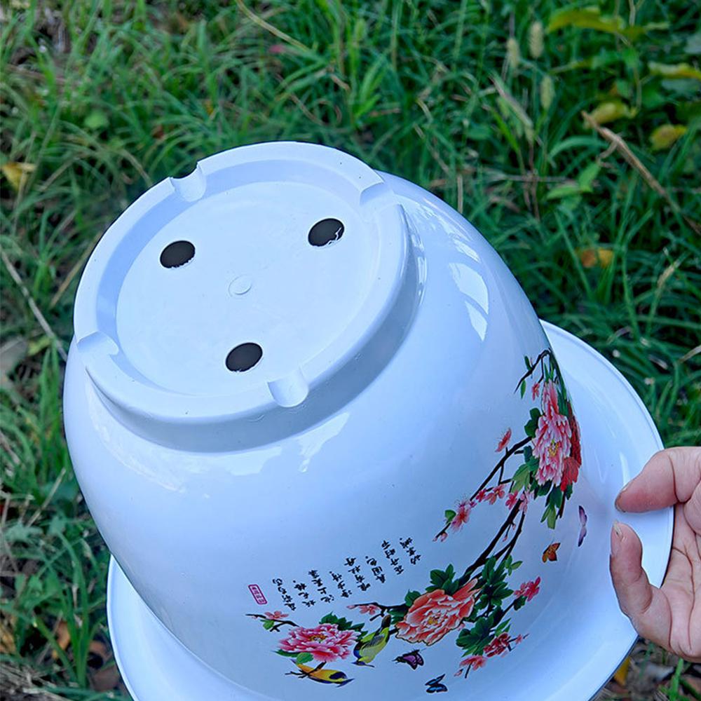 Resin Flower Pot Breathable Decorative Pots Garden Flowerpot