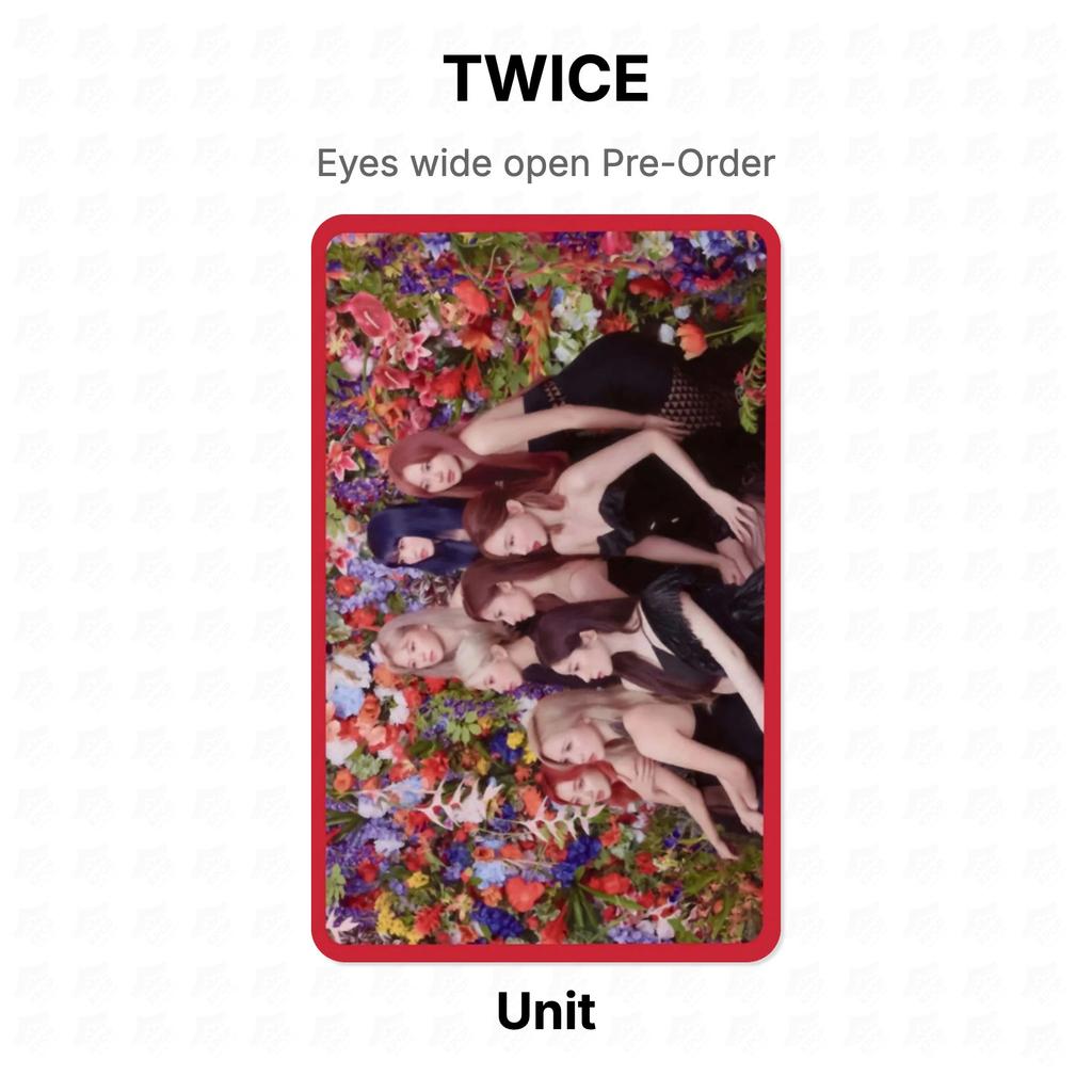 TWICE Eyes wide open Pre-Order Official Photocard
