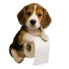 Hunde-Serie Taschentuchhalter Niedliche Dekorationen Hausstatue Toilettenwand-Hängevorrichtung Rollenpapier-Aufbewahrung