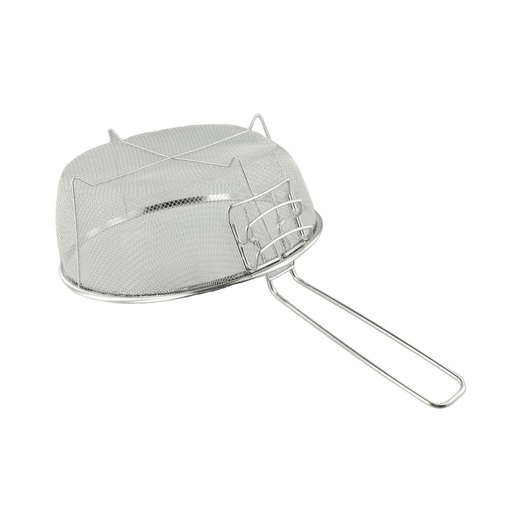 Lightweight and Compact Stainless Steel Deep Fry Basket for Easy Storage
