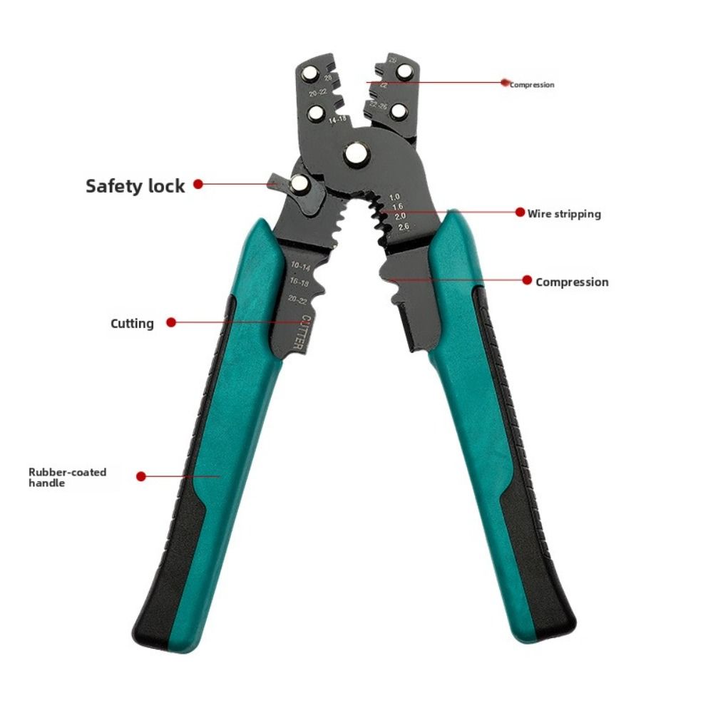 Mini Size Electric Terminal Crimping Pliers 10-26 AWG Hand Crimping Tool Professional Use