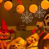 12pcs Halloween Spider Web Giant Spider Web Decoration Black Stretchy Cobweb Party Bar Haunted House Home Decoration