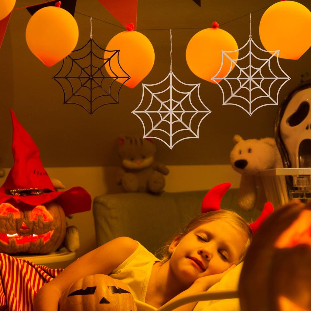 12pcs Halloween Spider Web Giant Spider Web Decoration Black Stretchy Cobweb Party Bar Haunted House Home Decoration