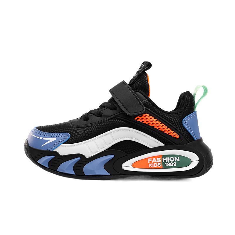 2025 Spring and Autumn New Leather Waterproof Boys Shoes Children's Sports Shoes Soft Sole Boys Running Shoes Warm