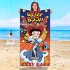Cute Girls B-Bettys Boops Beach Towel Sauna Swimming Pool Bath Towels Bathroom For Home Playa Travel Spa Baby Microfiber Gym Sea