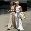 Women's Two-piece Wrinkled Lapel Sleeveless Shirt High Waist Drawstring Shorts Large Size Set Fashion Suits