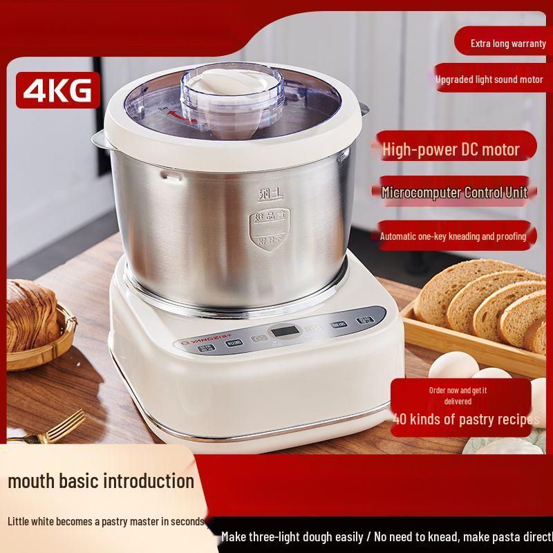 High-Power Automatic Dough Mixer & Kneader with Fermenting and Proofing Functions