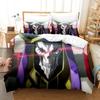Fashion OVERLORD Bedding Set Single Twin Full Queen King Size Bed Set Adult Kid Bedroom Duvet cover Sets 3D Print Skeleton Anime