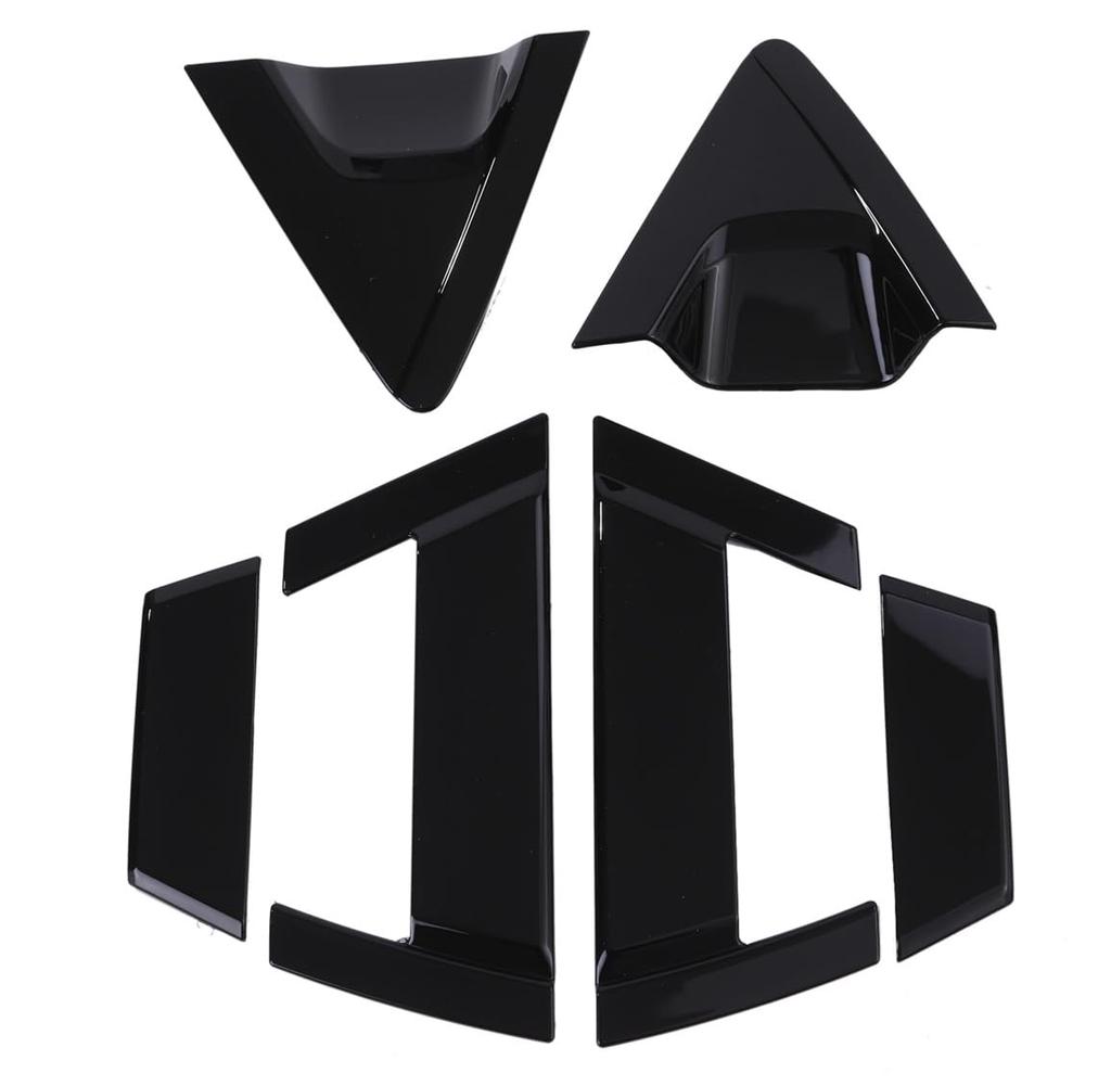 Rear Door Handle Cover for Honda Vezel RV Custom Garnish for Vehicles Without Door Visors (HRV, XRV, 22) - (Piano Black)