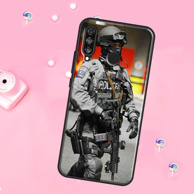 Police For Huawei Nova 11 Pro 10 9 SE Y70 Y60 Y90 Y61 Y91 Y73 Y72 12s 12i 11i 8i P30 P40 Lite Case