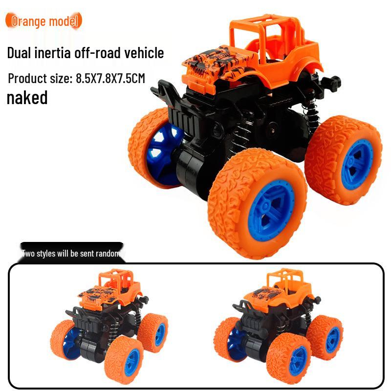 Children's Inertial 4WD Off-Road Swinging Stunt Car Model with Shock Absorption.
