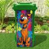 Adorable Cartoon Dog Rubbish Bin Stickers - Funny Kitchen Decor, Removable And Waterproof Vinyl, Home Decoration Wall Decals