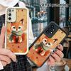 Phone Case: 2D Flat Samsung Galaxy A34 A35 M05 M06 S20 S22 S21 FE Plus 5G Layered Protective Case, Red Fox, Christmas and Halloween Gift