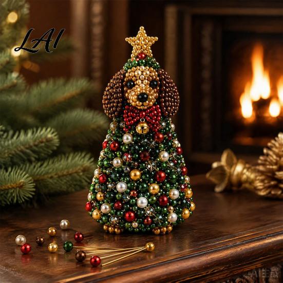 Bastelprojekte-Set DIY Tierbaum-Set mit Perlen 3D Perlenkunst-Set Anfänger-Set Handgemacht Thematisch für Kinder Erwachsene Anfänger Perlen