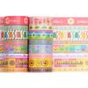 YUBX Masking Tape Cute Cartoon Washi Paper Bright Perfect for DIY Gift and 16-Piece Set Patterns, Tape, Colors, Crafts, Journals, Planners,
