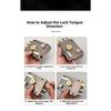 Cross Key Mortise Door Lock For SURFACE Mounted Suitable for Indoor Outdoor Use 12x8.5x7.2cm Iron Zinc Copper Heads
