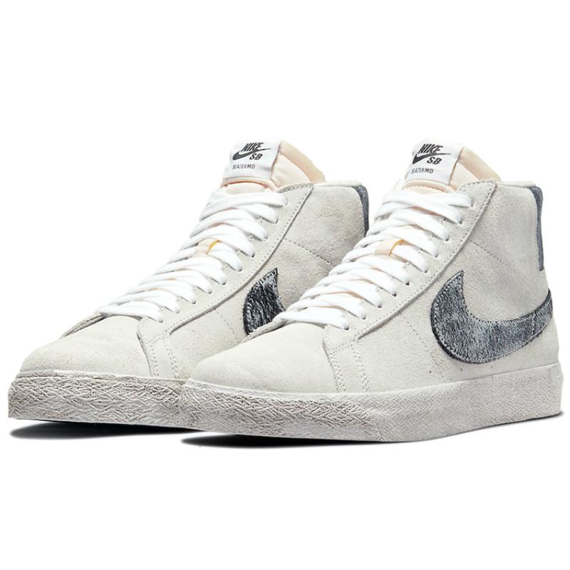 Nike Zoom Blazer Mid Premium Sb 'Faded Pack   Grey Fog Black' Skateboard Shoes DA1839-002
