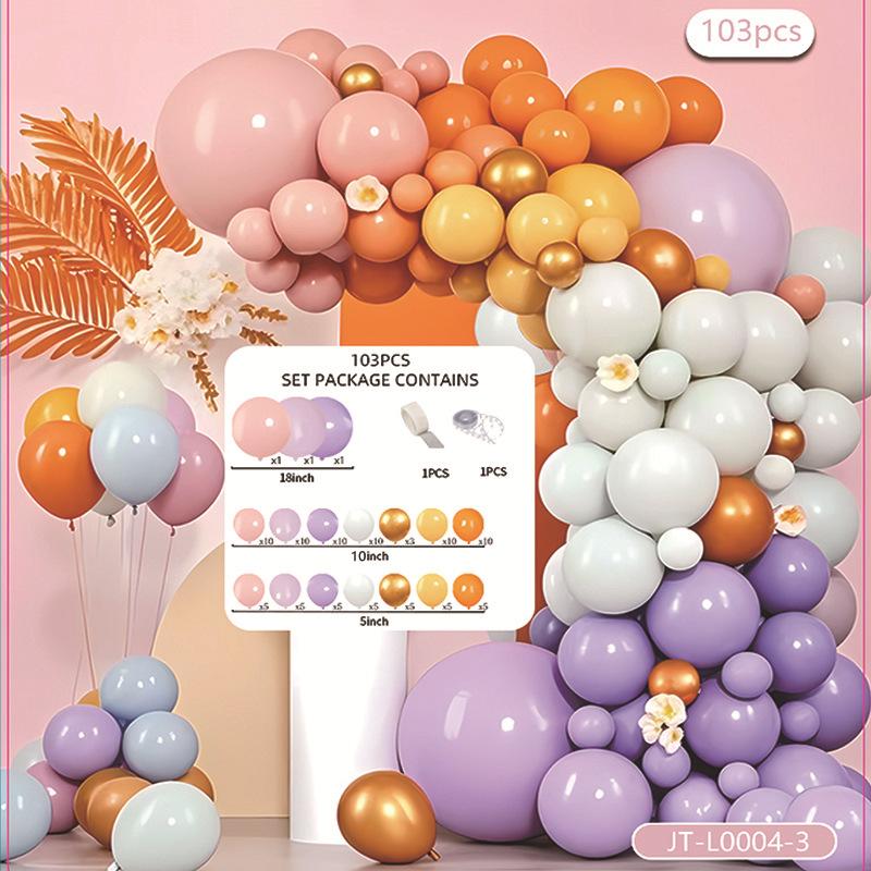 Opening Arch Balloon Chain Birthday Balloon Arrangement Decoration Party Package Set Premium Scene Supplies