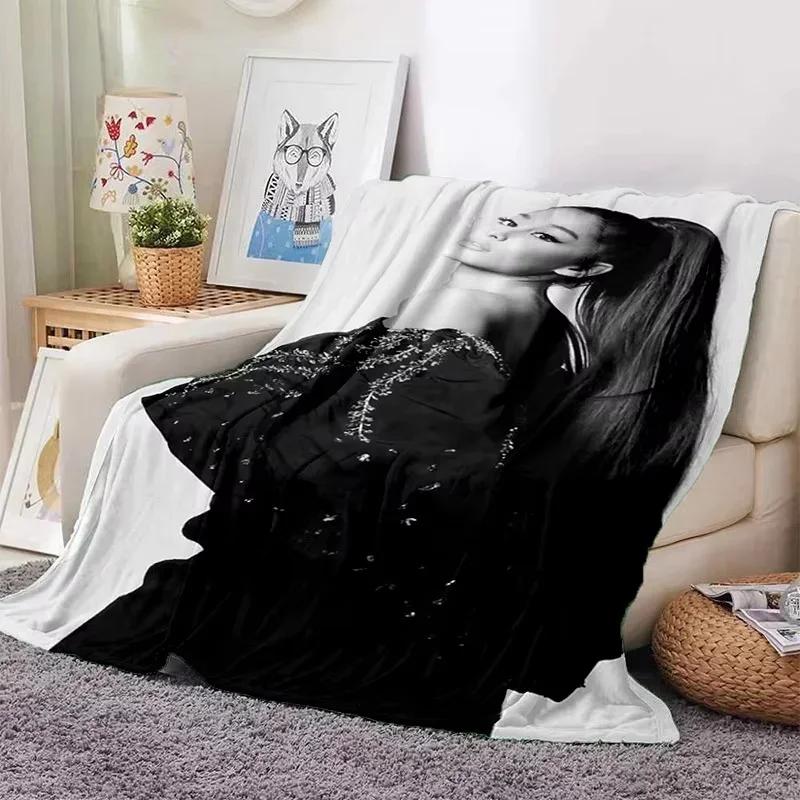2026 A-Ariana Grande Fashion Singer Soft Blankets,Keep Warm Throw Blanket Comfortable Blanket For Picnic Beds Sofa Home Bedroom