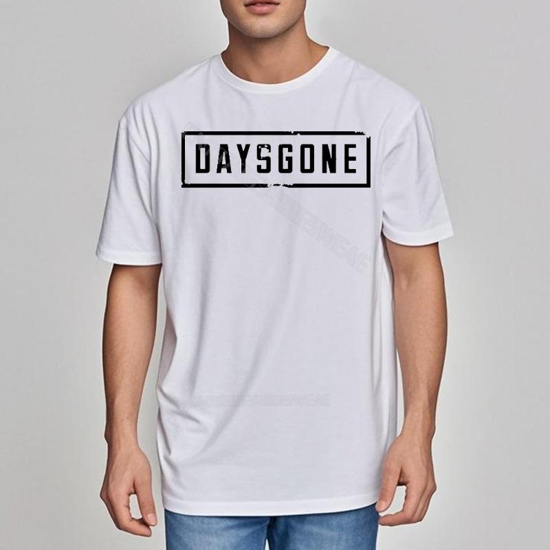 Summer Top Quick-dry Round Neck Tee Daysgone Printed On Black Shirt O-Neck Quick Dry T Shirt New Arrived Basic T Shirt O-Neck