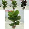 Pflanze Künstlich Realistisch Ficus Elastica Blatt Laub Heim Hochzeit Büro Dekor