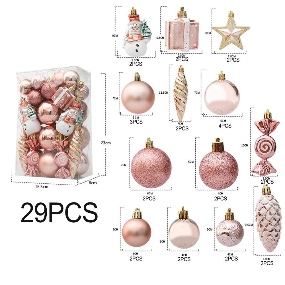 Lot de 20/29 boules de Noël au look exquis et matériau de haute qualité