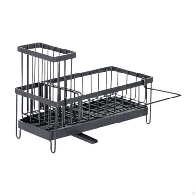 Küchenspülbecken Organizer Schwammhalter, Abtropfgestell Rostfreies Gadget mit Bürste