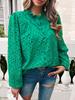 Women's Winter Skeleton Bubble Sleeve  Long Sleeve Blouse Top