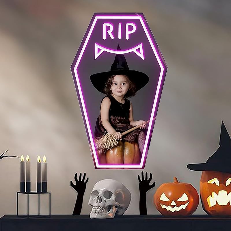 Beauty Neon Mirror Sign for Wall Decor USB Powered LED Pink Neon Light Heart Neon Light Signs for Girl's Room Bedroom Salon Decor Wedding Birthday