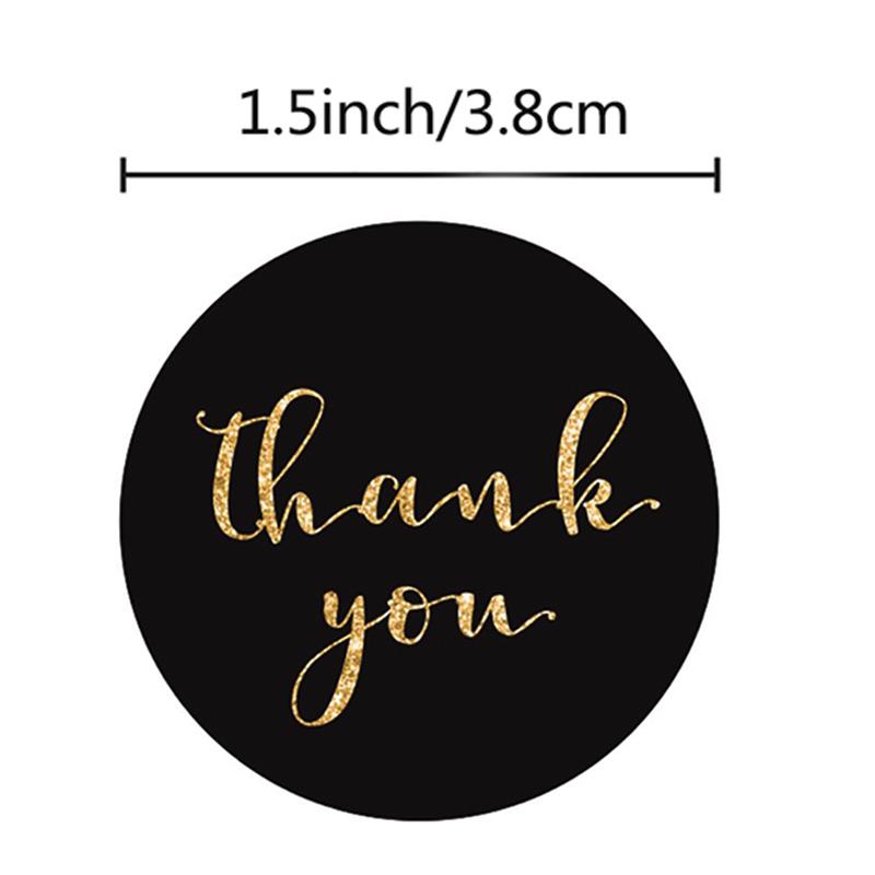 Thank You Round Sealing Stickers for Baking and Packaging